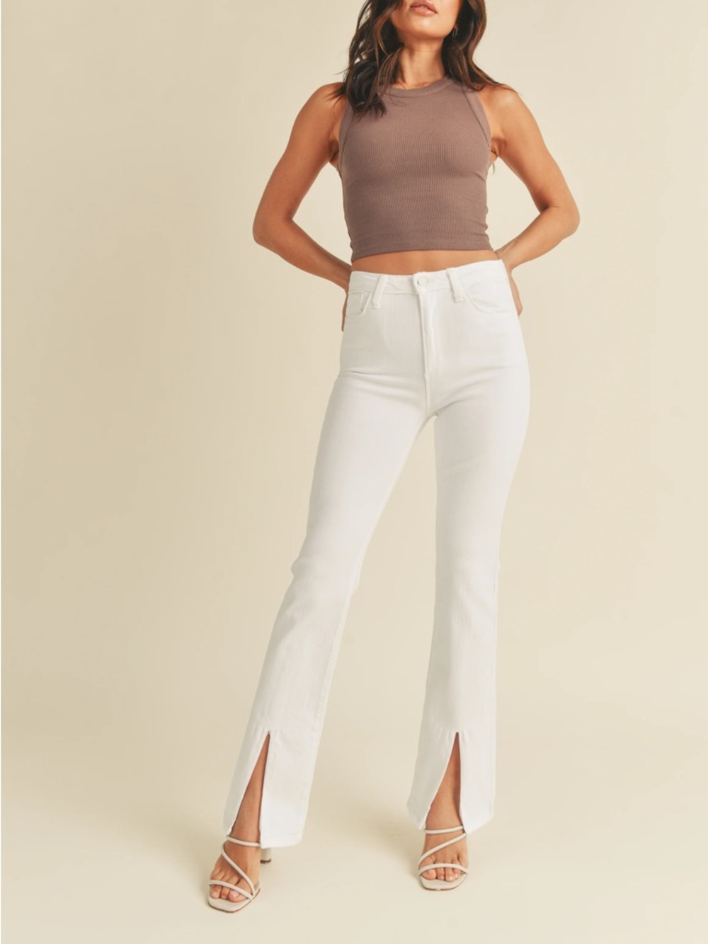 Just Black Denim The Front Slit Flare, NWT!